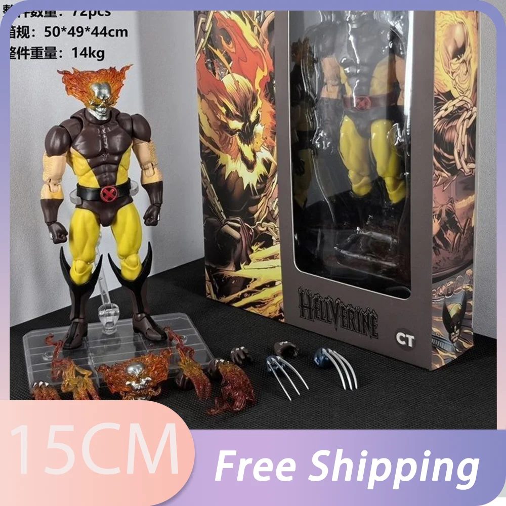 

CT Toys Фигурка Hellverine Wolverine Mafex 138, коричневый комикс, фигурка X-Men, Shf, аниме-фигурка, модель Ko, статуя, игрушка, подарки