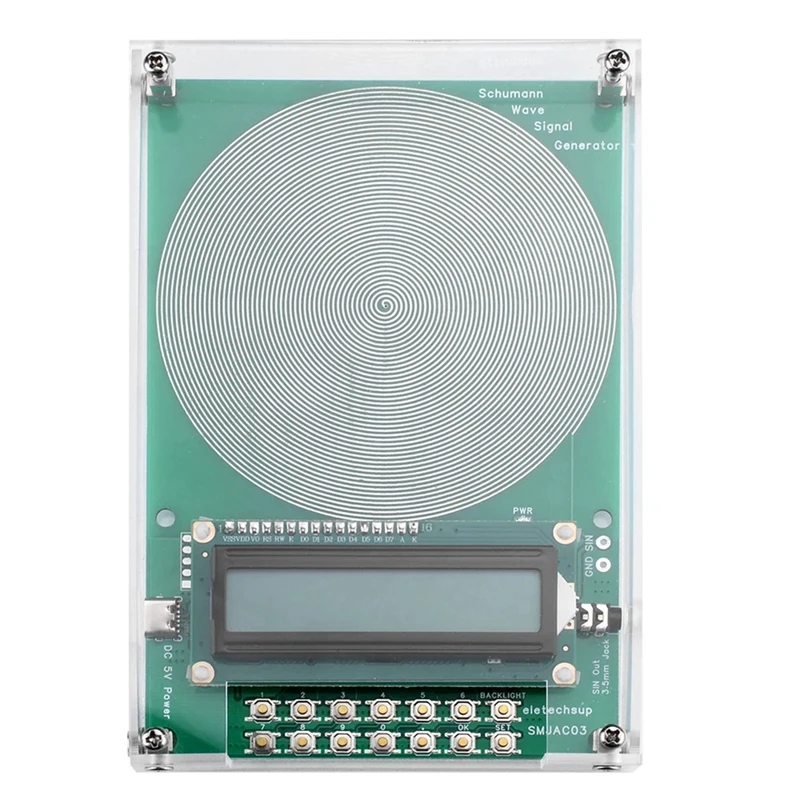 

7.83Hz Schumann Waves Resonance Generator Ultralow Frequency Pulse Audio Resonator Type-C 0.01Hz-100000Hz Adjustable Durable A