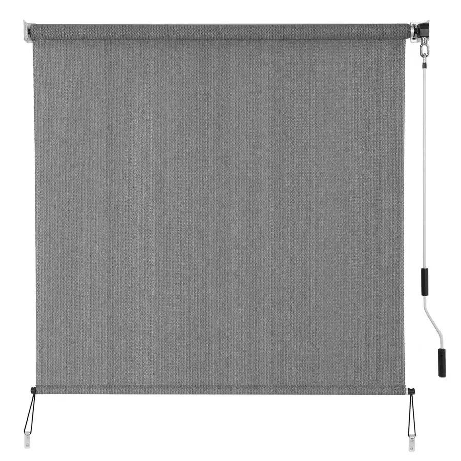 

Outdoor Sunshade Roller Shades 96 W x 72 H, Cordless Roll Up Shade Blinds Privacy Screen with 90 UV Protection, Exterior Patio S