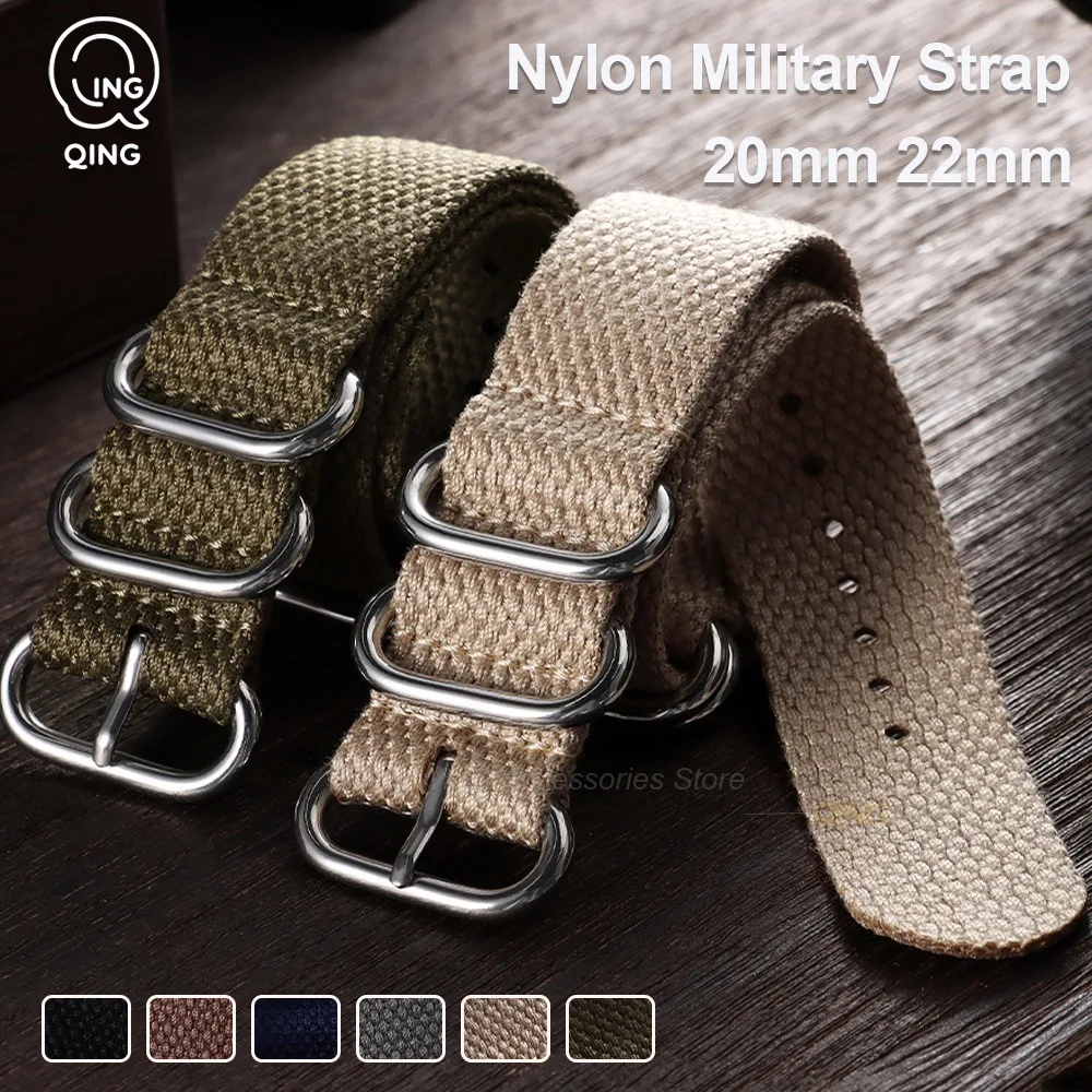 20mm 22mm High Quality Nylon Watch Straps For Huawei Durable Canvas Wristband Men Women Soft Sport Military Bracelet Accessories