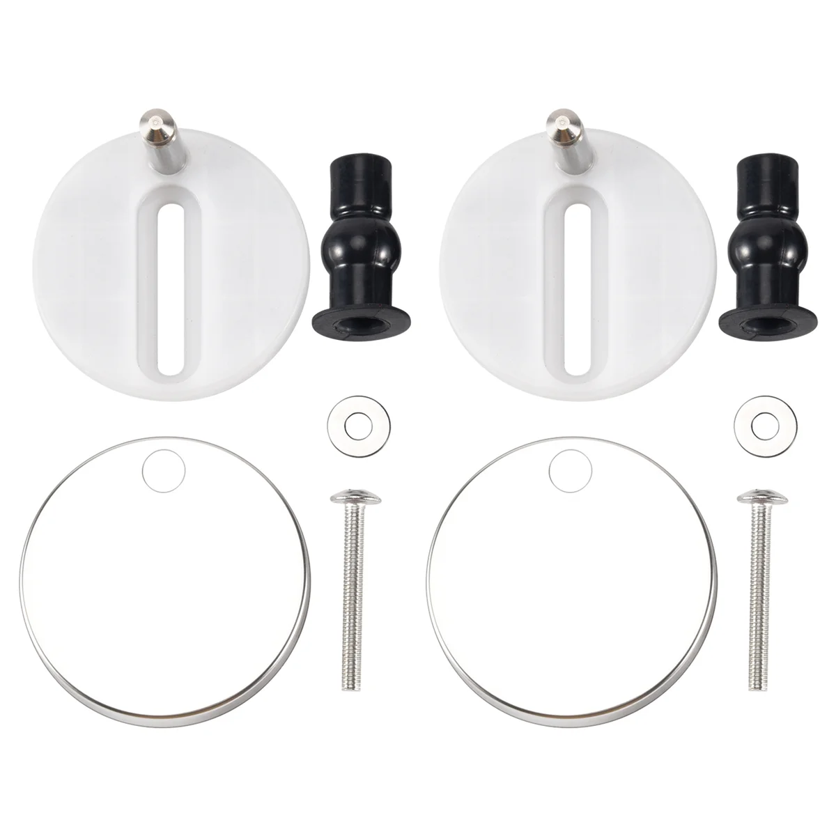 ABGQQ 2pcs New Sets Toilet Seat Screws Top Fix Hinge Pack Repair Tool Replacement