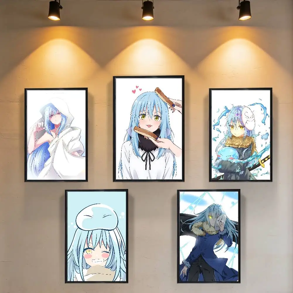 Gentle Rimuru Tempest blue TenSura Poster HD Art Sticky Wall Waterproof Home Living Room Bedroom Bar