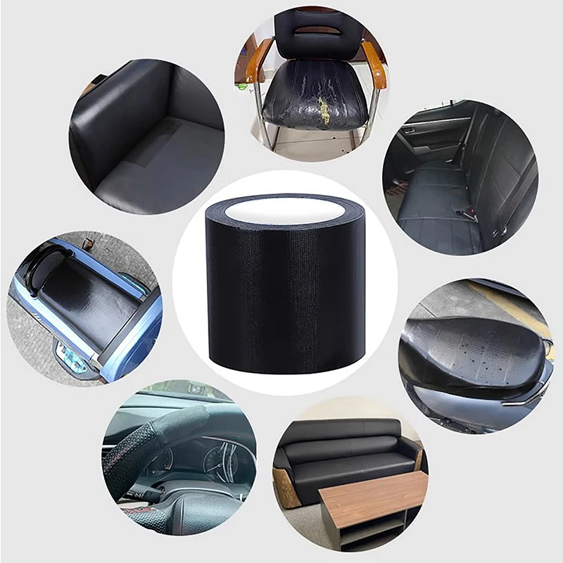 Strong And High Viscosity Black Single Sided Fabric Repair Tape For Electric Vehicle Seat Cushion Repair