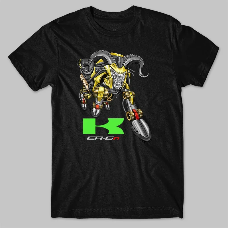 Classic Japanese Motorcycle ER-6n Aries Inspiration T-Shirt 100% Cotton O-Neck Short Sleeve Casual Mens T-shirt Size S-3XL