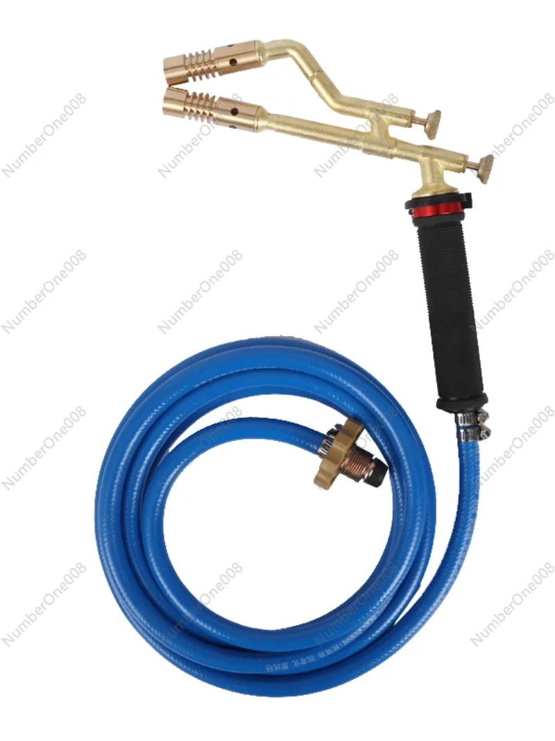 

Высокотемпературная газовая сварочная горелка с двойной головкой для набора инструментов для ремонта медных труб переменного тока из нержавеющей стали