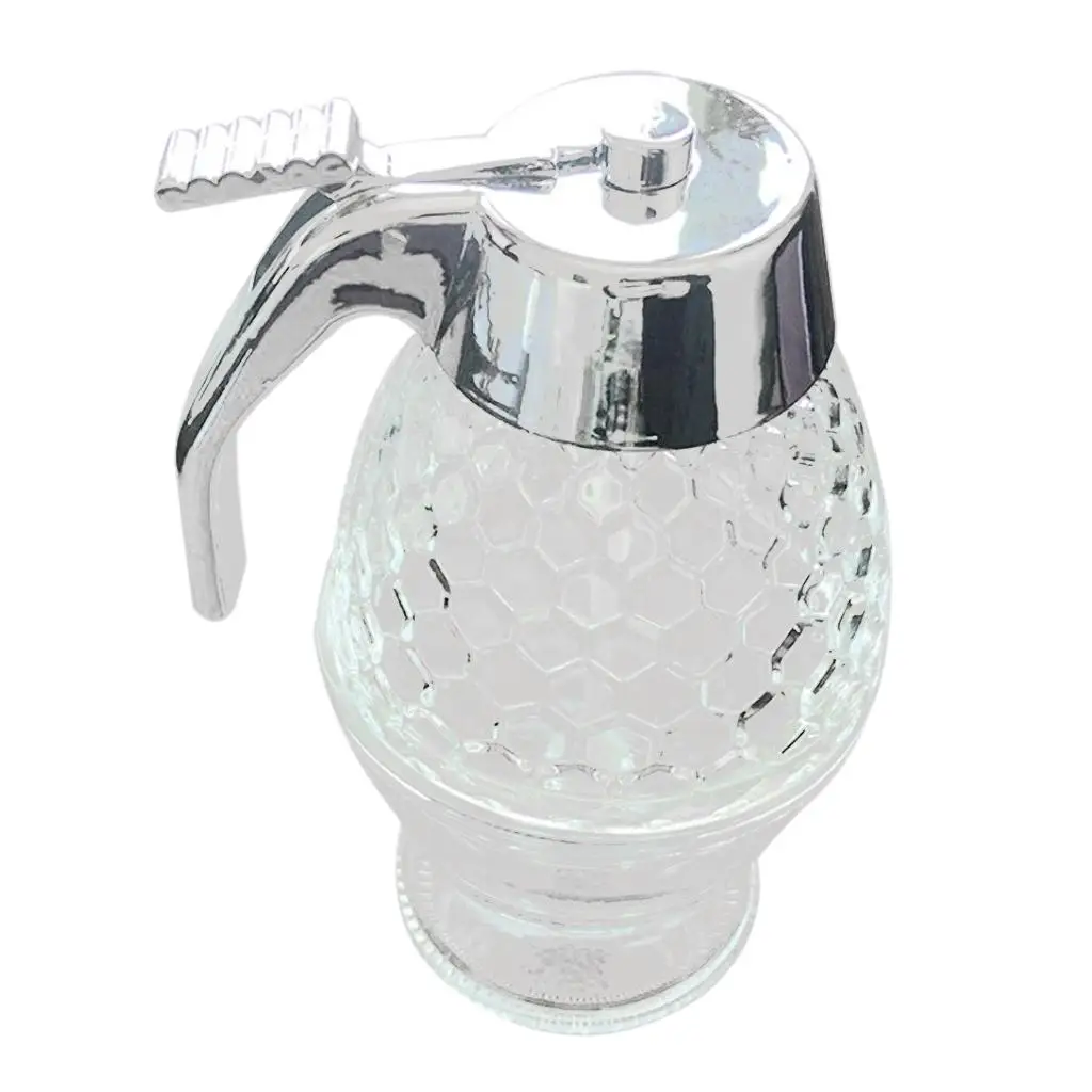 Acrylic Honey Syrup Dispenser Clear Serving Jar Storage Cup Kitchen Utensils for Dining Table