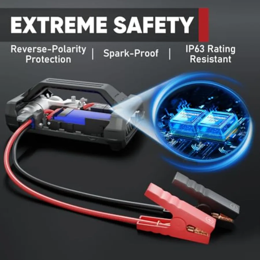 JA300 الانتقال كاتب مع ضاغط الهواء 1500Amp 12 فولت بطارية السيارة المحمولة الداعم حزمة ل ما يصل إلى 7.0L الغاز أو 4.5L محرك الديزل 15 #5