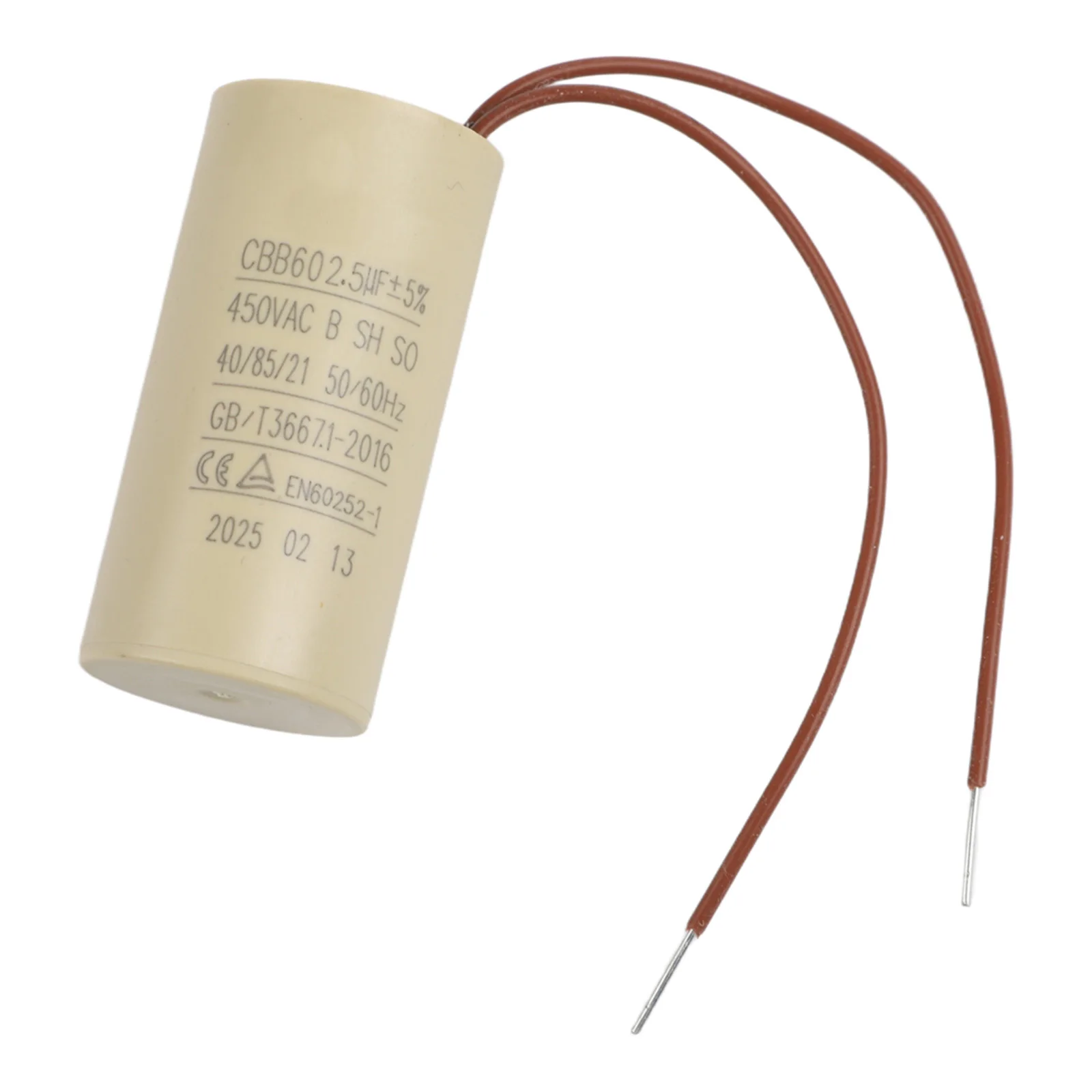 Replacement capacitor CBB60 2 5uF for circulating water pump hanging fireplace motor capacitor for single phase motor repair