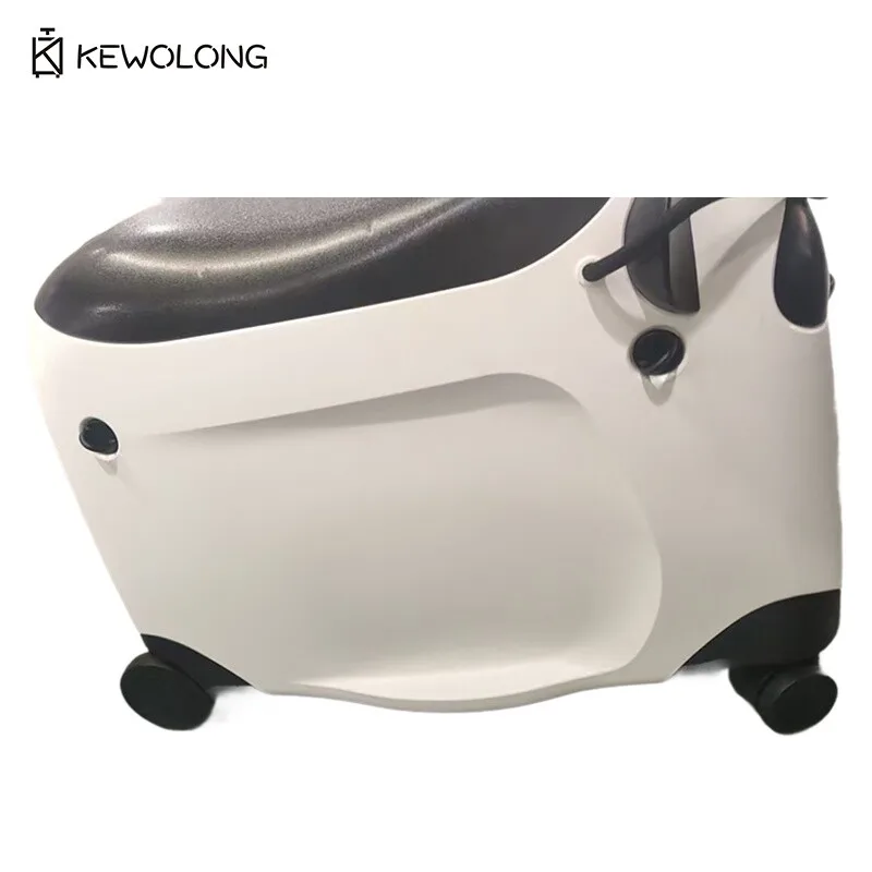 أمتعة أطفال مقاس 21 بوصة - حقيبة باندا PP يمكن للأطفال الجلوس على مقبض سحب من الألومنيوم وعجلات صامتة تحمل على الحقيبة #6