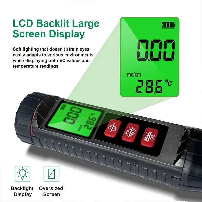 Customized Soil EC Meter  Temperature-Humidity-EC Sensor Smart  Quality Tester for Precision Agriculture