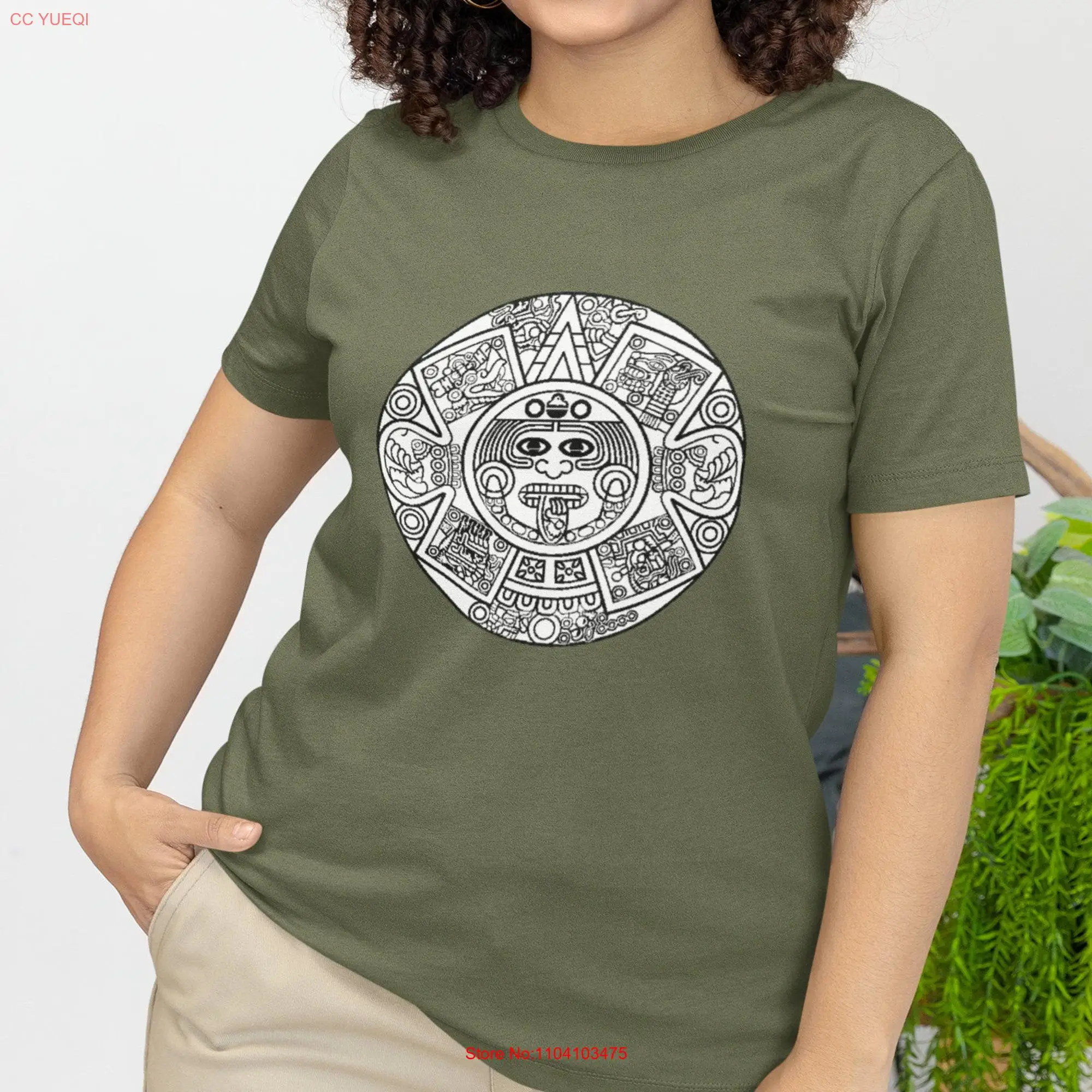 Mayan Calendar T Shirt Ancient Mexican Tzolk'in Design Cultural Apparel Unique for History Buffs long or short sleeves