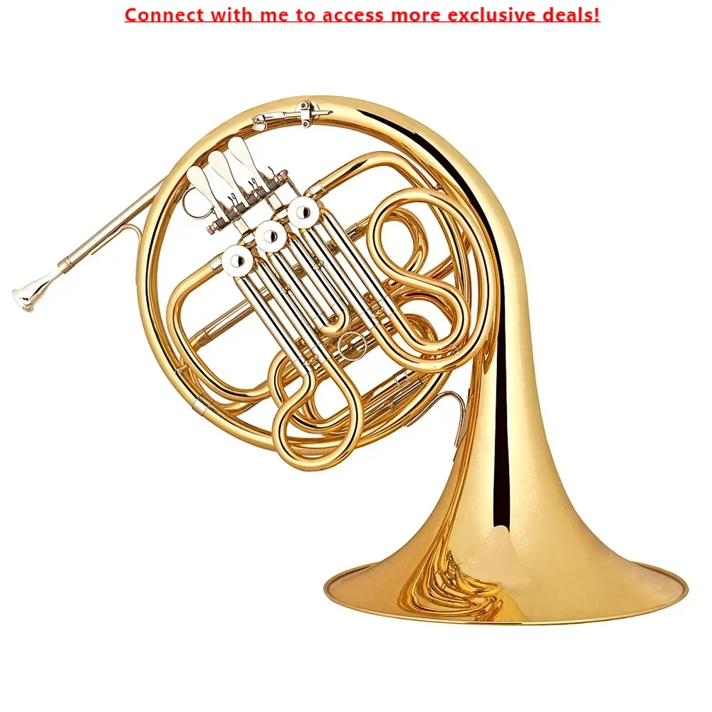 

SEASOUND OEM F Key 3 Key Single Gold Professional French Horn JYFH939