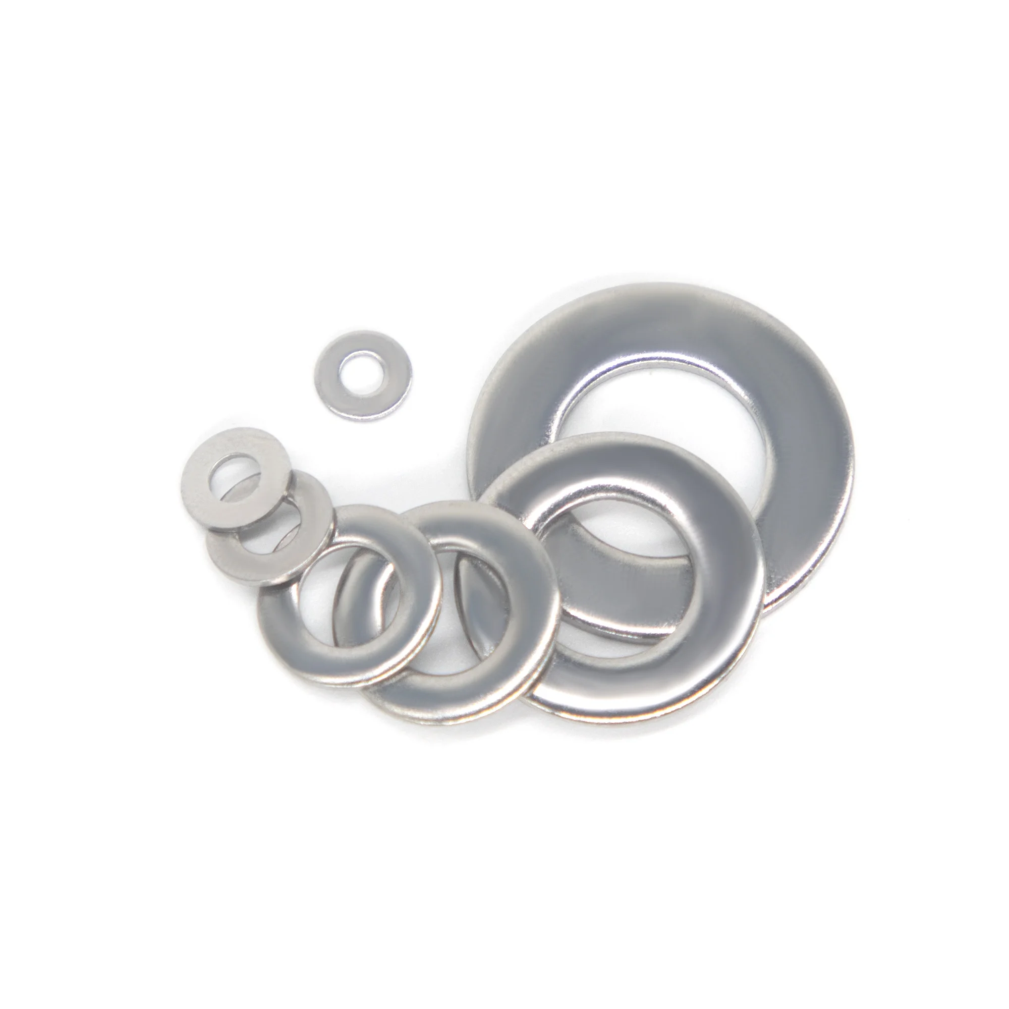 50/100pcs 304 Stainless Steel Flat Washers for Screws Bolts M2 M2.5 M3 M4 M5 M6 M8 M10 M12 Suitable for Home Decoration