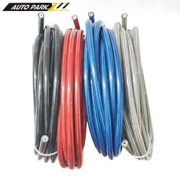 Motorcycle AN3 5m/lot braided Stainless Steel PTFE  brake line hose FLUID HYDRAULIC hose PTFE brake line Gas Oil Fuel tube pipe