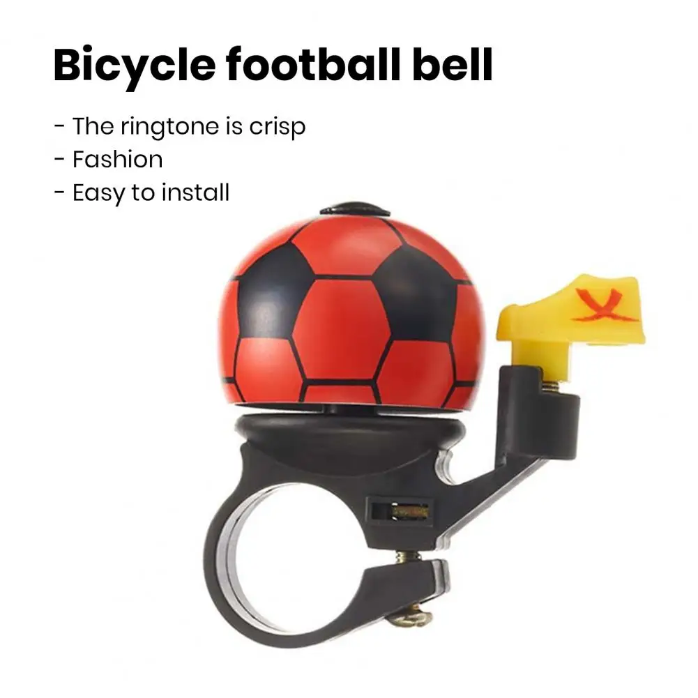 Bicycle Bell with 360 Degree Rotation Children Bike Bell High Decibel Football Shape Kids Bicycle Bell with Clear Crisp for Safe