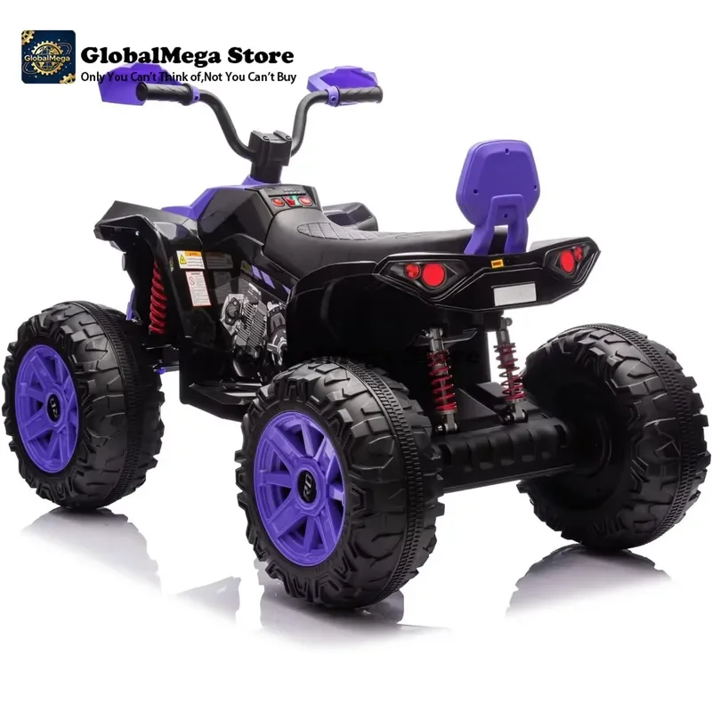 24V Kids Electric ATV 4-Wheeler 800W Dual Motor w/Parent Remote Control Bluetooth/MP3/USB Spring Suspension & Knee Pads