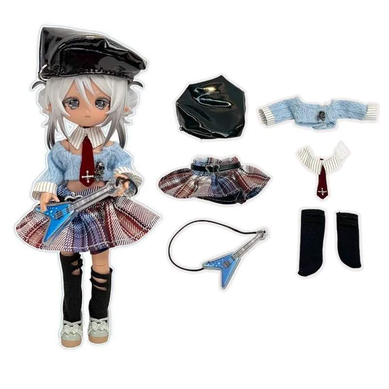 Doll's Clothes Suitable for OB11 Set YMY-GSC 1/8,1/12 BJD Dress Change 16-17cm Doll Toy Accessories(No doll)