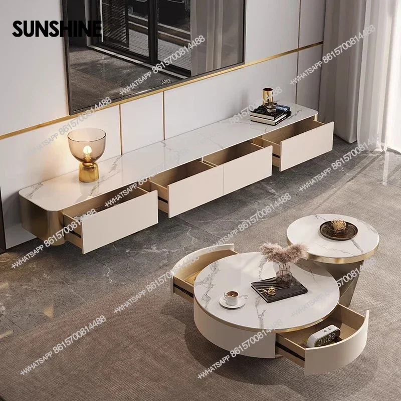 

Drawers Storage TV Stand Italian Style Minimalist Design Tv Table Creative Display Muebles De Salon Tv Living Room Furniture FT