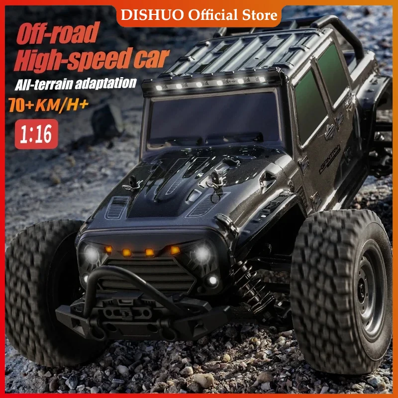 50km/h or 70km/h Rc Cars 16103Pro with LED 1/16 Brushless Moter 4WD Off Road 4x4 High Speed Drift Monster Truck Kids Toys Gift