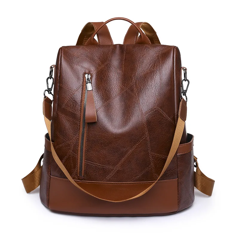 2024 New Hot Women’s Backpack Designer High Quality Soft Leather Simple Fashion Backpack Large Capacity Antitheft Shoulder Bags