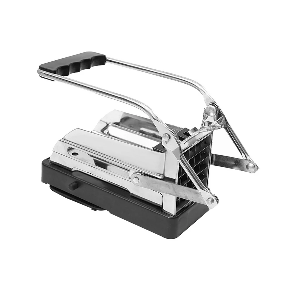 

Stainless Steel French Fry Potato Slicer Veggie Chipper Tool Detachable Blade Easy Clean Suction Cup Kitchen Snack