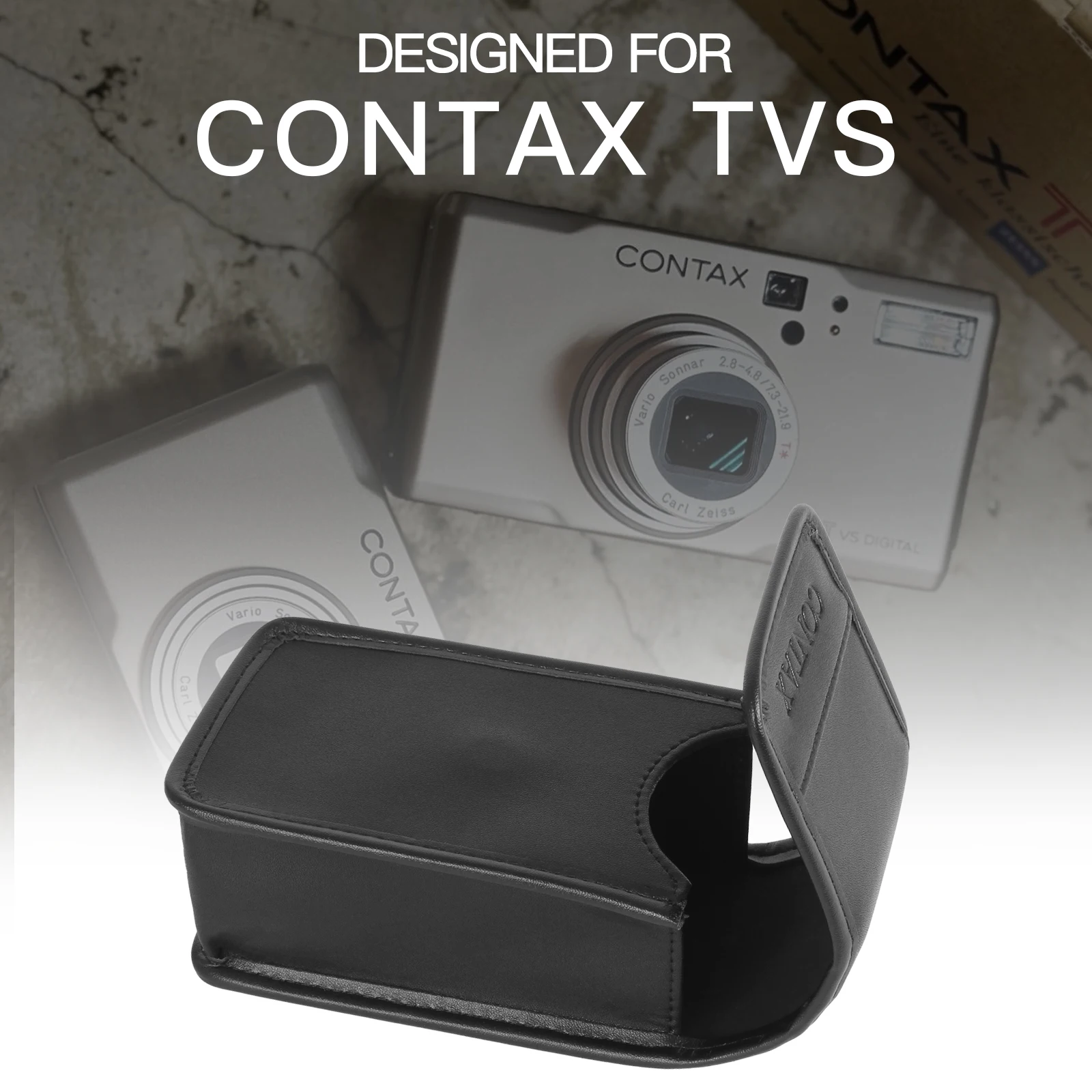 レザーカメラケースカバー保護バッグ Contax T2 T3 TVS1 TVS2 TVS3