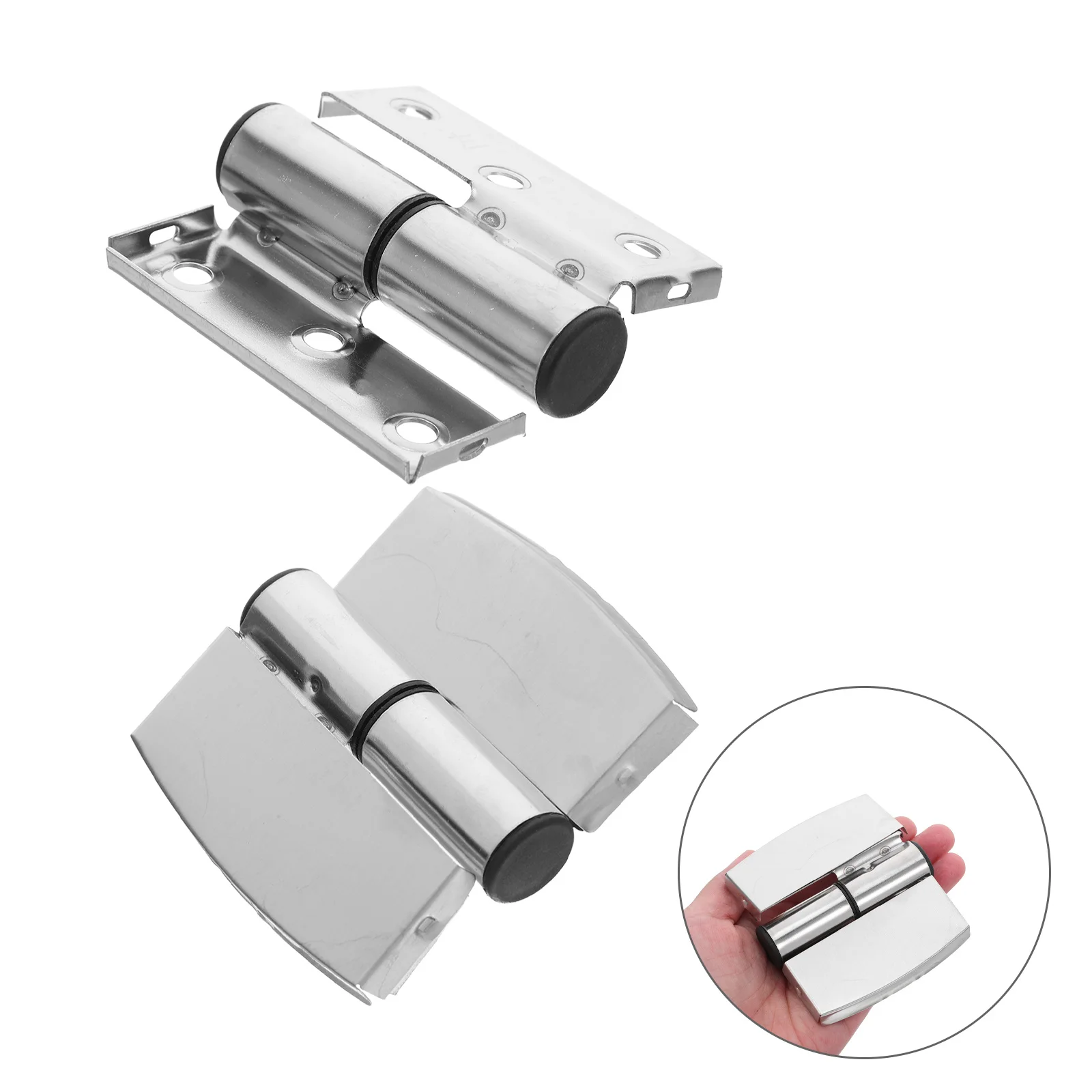 

2Pcs Stainless Steel Folding Door Hinges Bathroom Partition Hardware Heavy Duty Shower Door Hinges Replacement