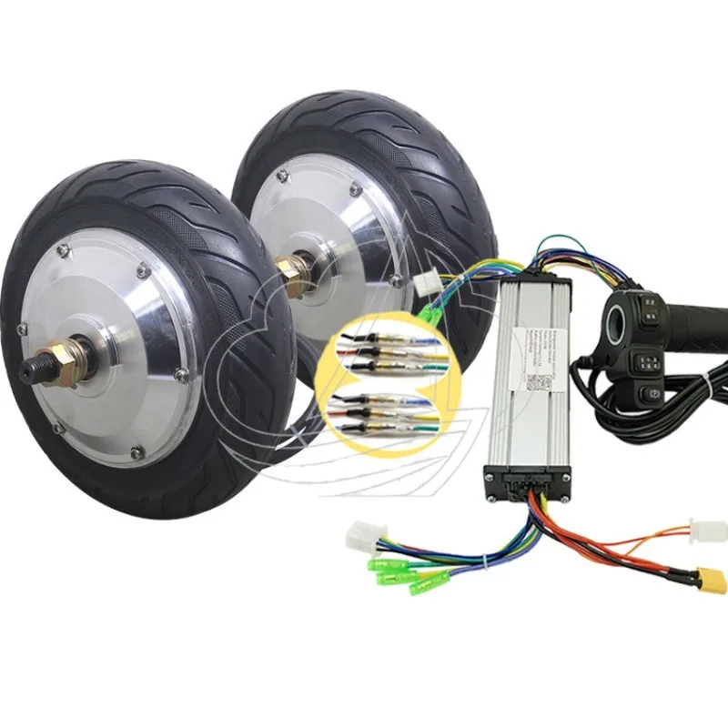 8 Inch Geared DC Brushless Hub Motor Low Speed High Torque Drive Motor for Catering Delivery Trolley Robot