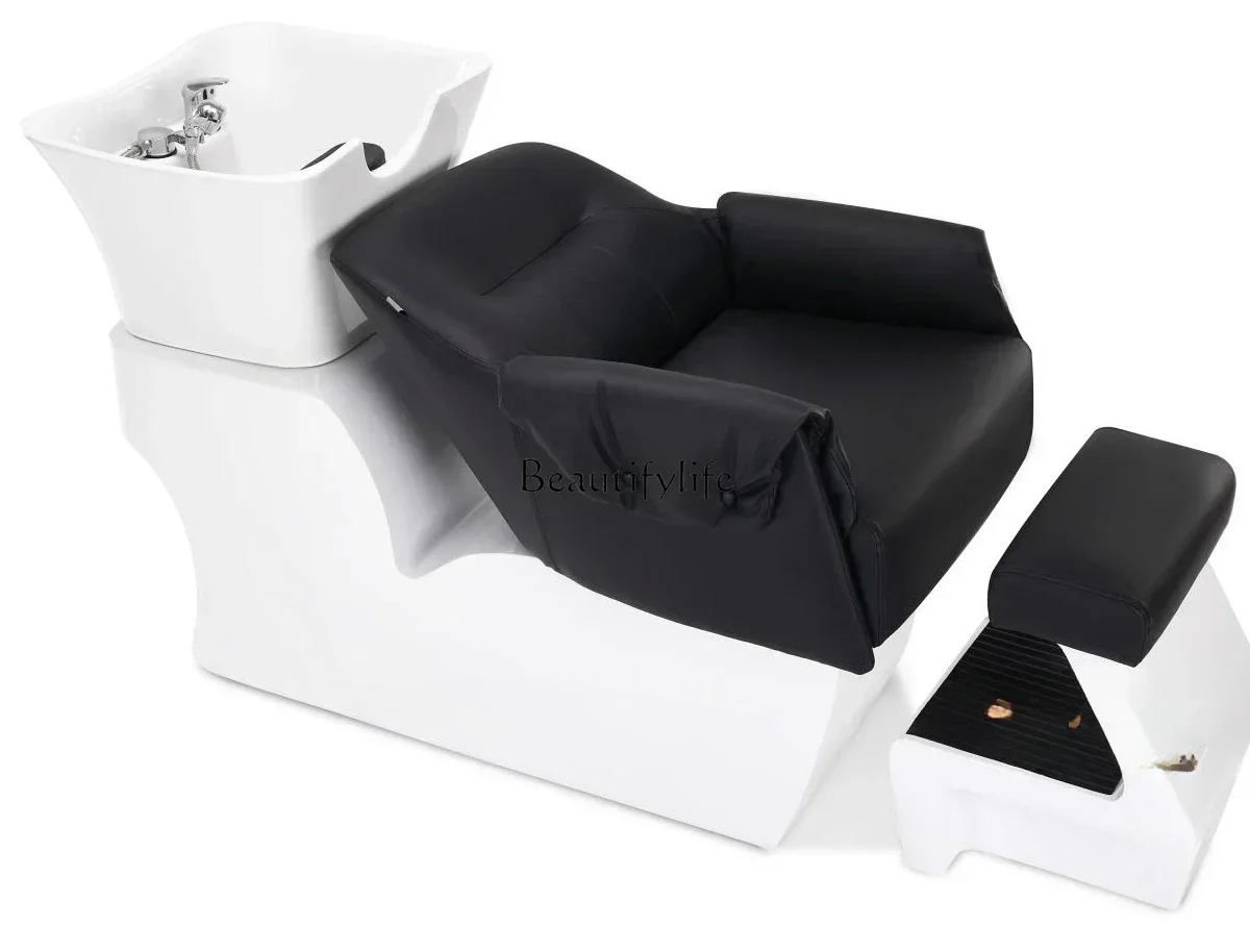 

LHair Salon Lying Half Shampoo Chair Flushing Bed High-End Simple Sitting