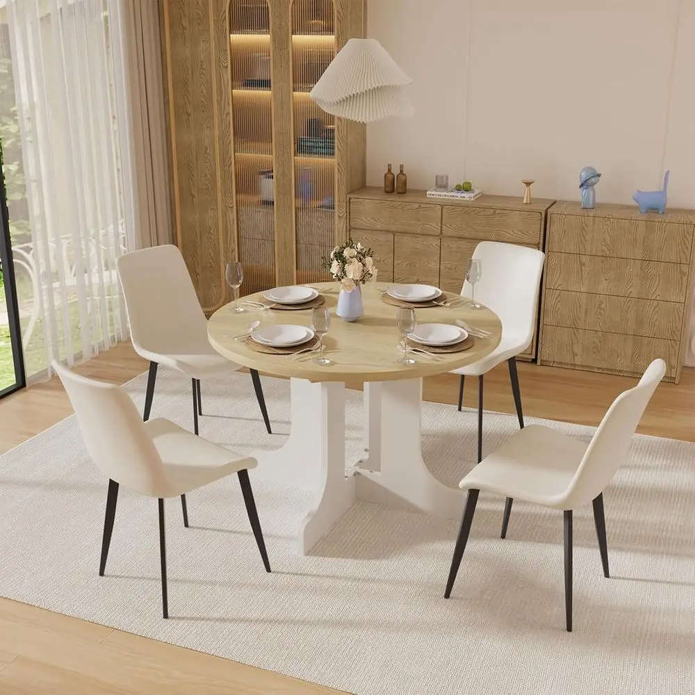 

Dining Chairs, ern PU Leather Dining Room Chair with Sturdy Metal Legs, Upholstered Seat Dinner Chairs Accent Side Chairs or Ind