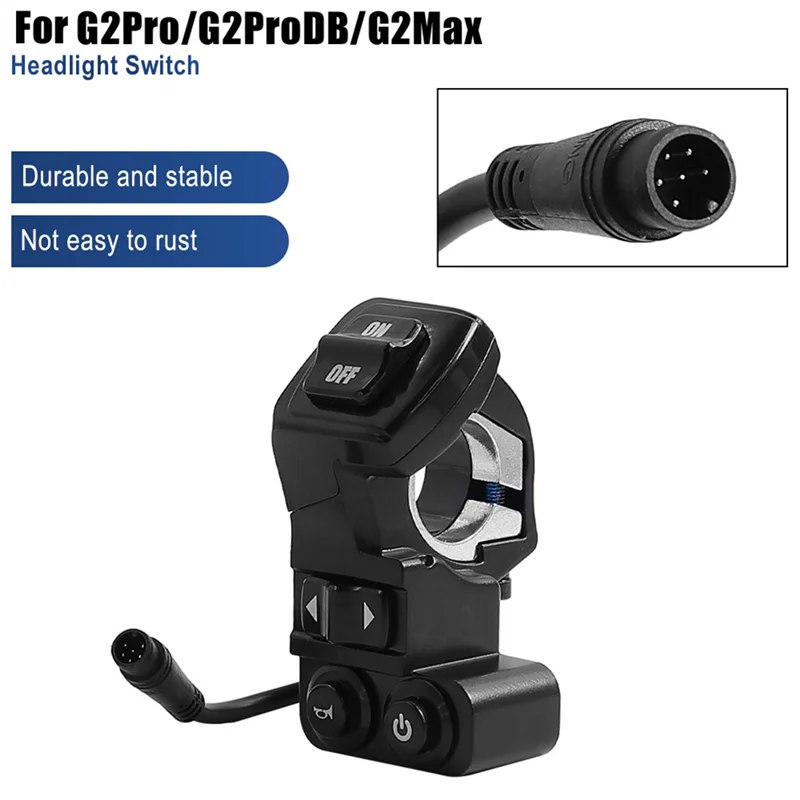 

Переключатель фар 4-в-1 для электрического скутера Kukirin G2 Pro/G2 Pro DB/G2 Max, звуковой сигнал, левый и правый поворотник