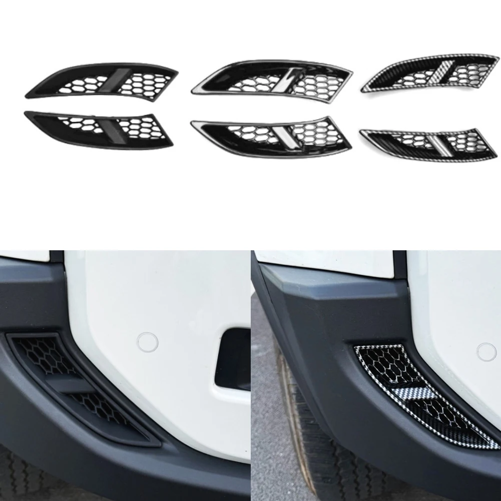 Vehicle Front Fog Lamp Inlet Cover for Toyota Land Cruiser 250 1958 and For Prado LC250 J250 ABS Material Protection