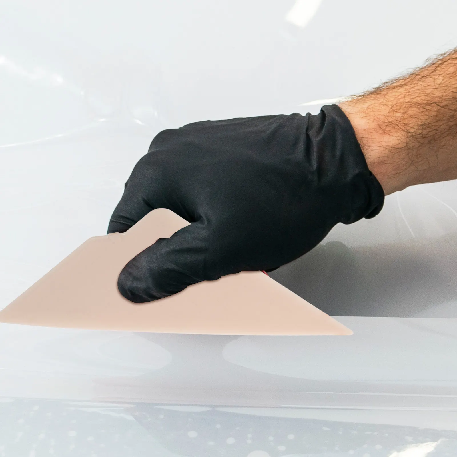 2Pcs Car Film Tool Kit Triangular Tip Scraper Portable Vinyl Wrap Squeegee for Window Tinting Edge Trimming Bubble Removal