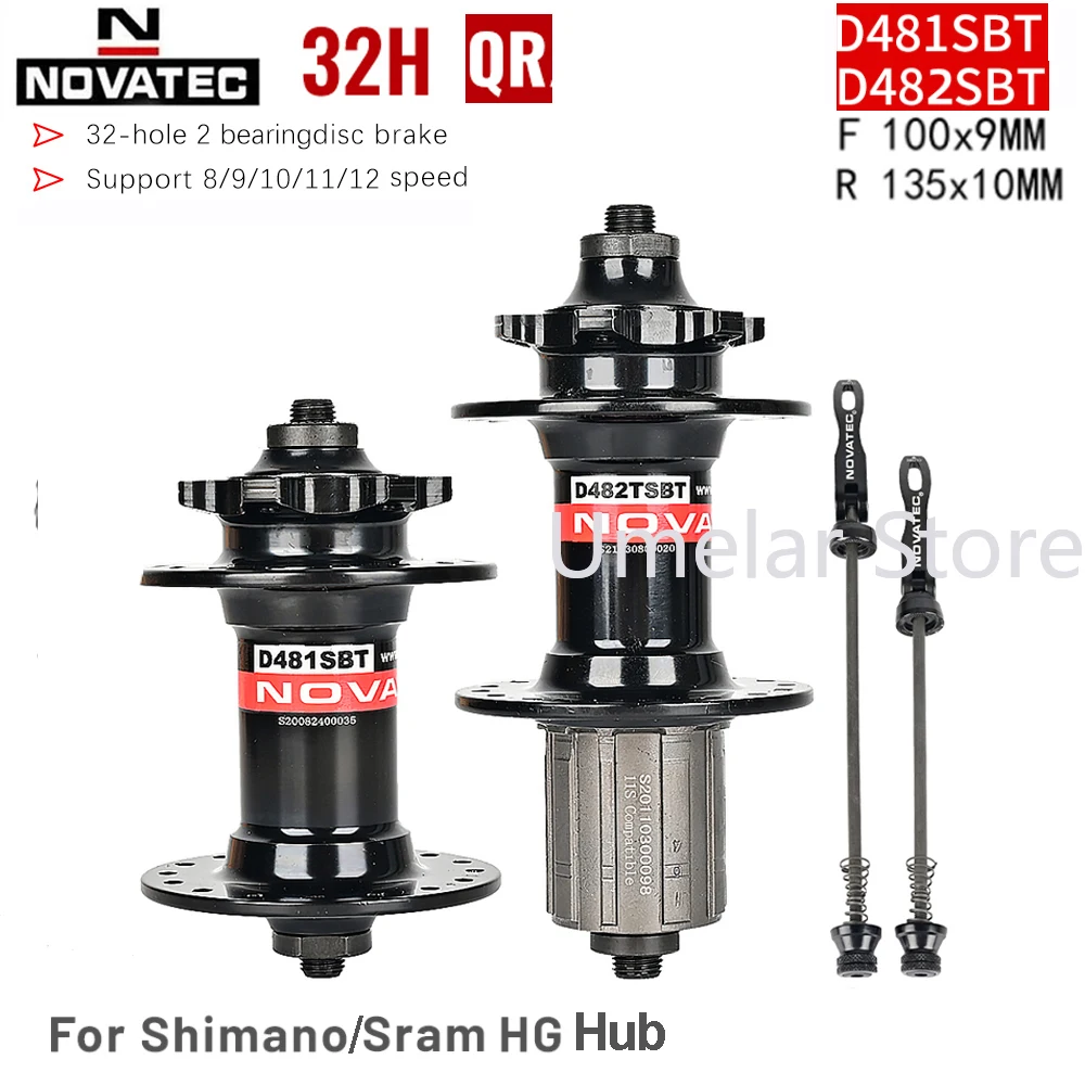 

NOVATEC 32 Holes MTB Hub 8 9 10 11 12V K7 Cube 10x135 Rear Bike Hub 32h Freehub D481SB D482TSB Bicycle wheel hub for Shimano HG