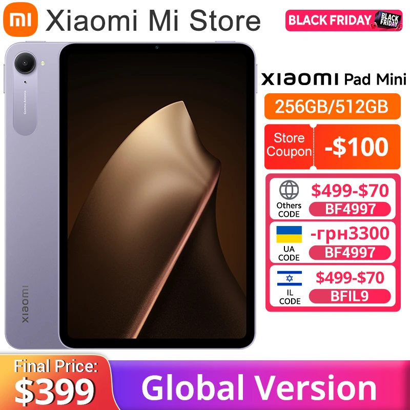 Xiaomi Pad Mini Global Version MediaTek Dimensity 9400+ 8