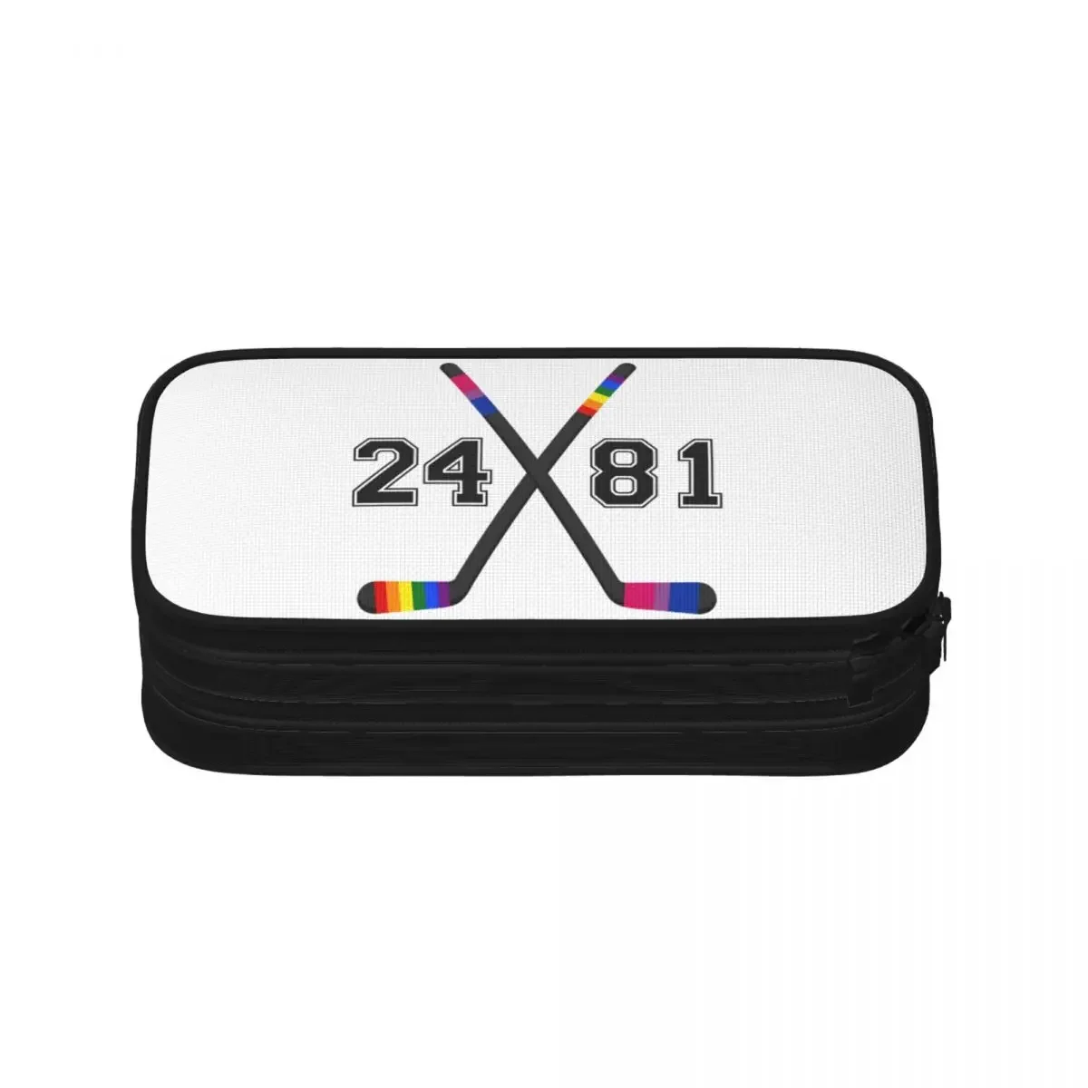 Heated Rivalry Ilya And Shane Pride Hockey Sticks Pencil Case Pencil Pouch Pen Box for Girl Boy Bags Office Gifts Stationery