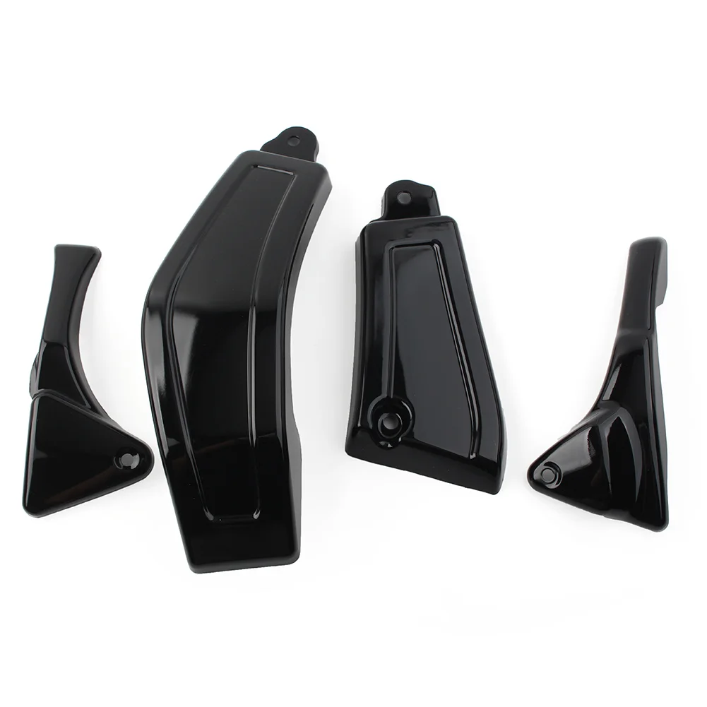 Glossy Black Motorcycle 4 Parts Frame Cover For Suzuki Boulevard M109 M109R All Years