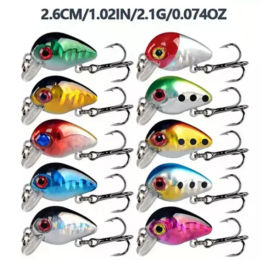 56pcs/Set Lot Mixed Bionic Fishing Lures Minnow Hard Artificial Bait Crankbait Recreational Fishing Catch-And-Release