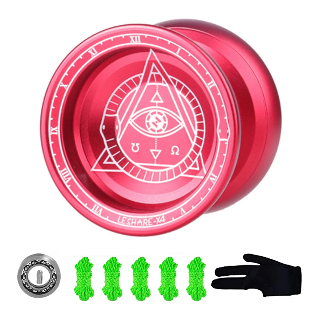 

LESHARE YOYO Ball Magic Yoyo Single Metal Alloy Professional Competition Version Yo-Yo Ball