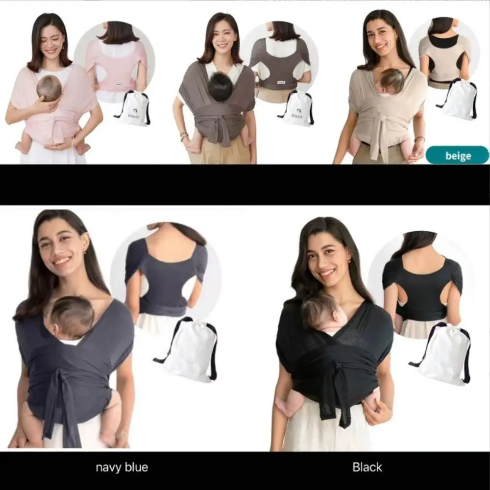 الوليد الجبهة عقد الطفل التفاف الناقل القطن الرضع الكنغر حقيبة الرضع حقائب الظهر أفقية عقد نوع شبكة