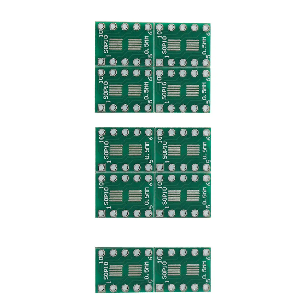 10pcs SMD To DIP Adapter Converter SOT23 MSOP10 Adapter Board Module 12.7 mm × 10.16 mm Adapters Plate 0.5mm 0.95mm image 6