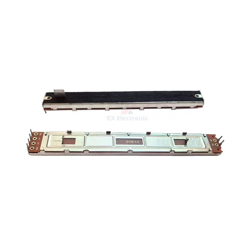 1 قطعة 128 مللي متر طويل SC-1009G خلاط ترويسة المزدوج مستقيم انزلاق الجهد B10Kx2 مقبض طول 8MMB السفر 100 مللي متر خلاط مزدوج ترويسة #3