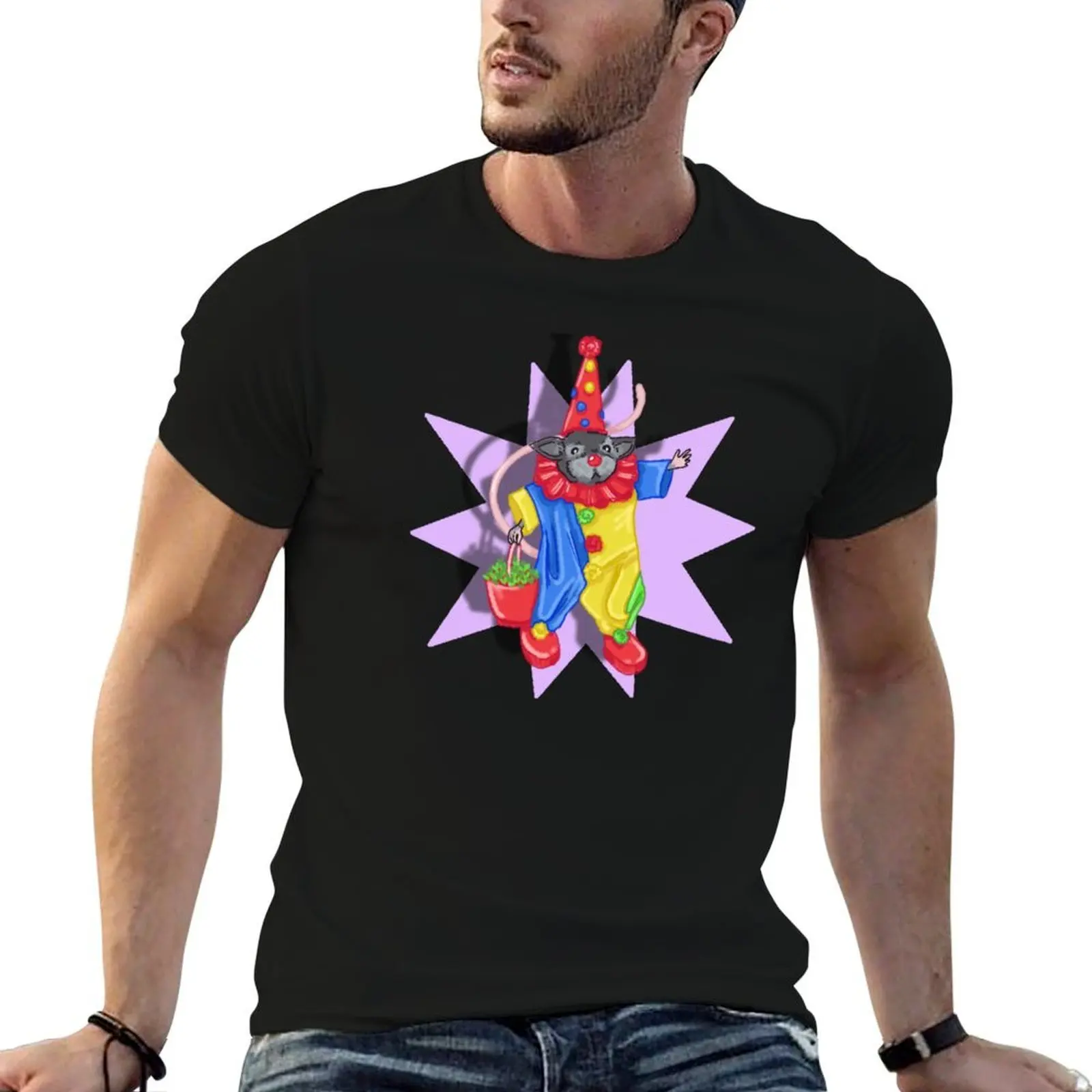 Clown Rat Super Cool T-Shirt man t shirts cotton man t shirts for men casual T-Shirt