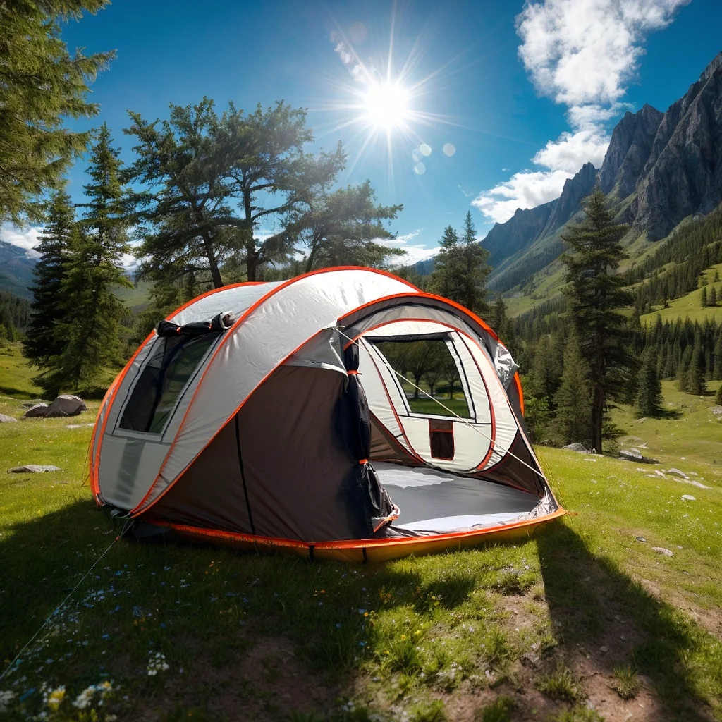 

One automatic tent for 5-8 people, waterproof camping tent, sun-proof outdoor tent, suitable for camping and hiking trips