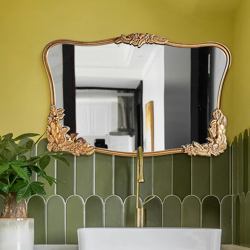 

Irregular Makeup Full Body Mirror Shower Large Full Size Shaving Mirror Aesthetic Nordic Rectangular Espelhos Bathroom Fixtures