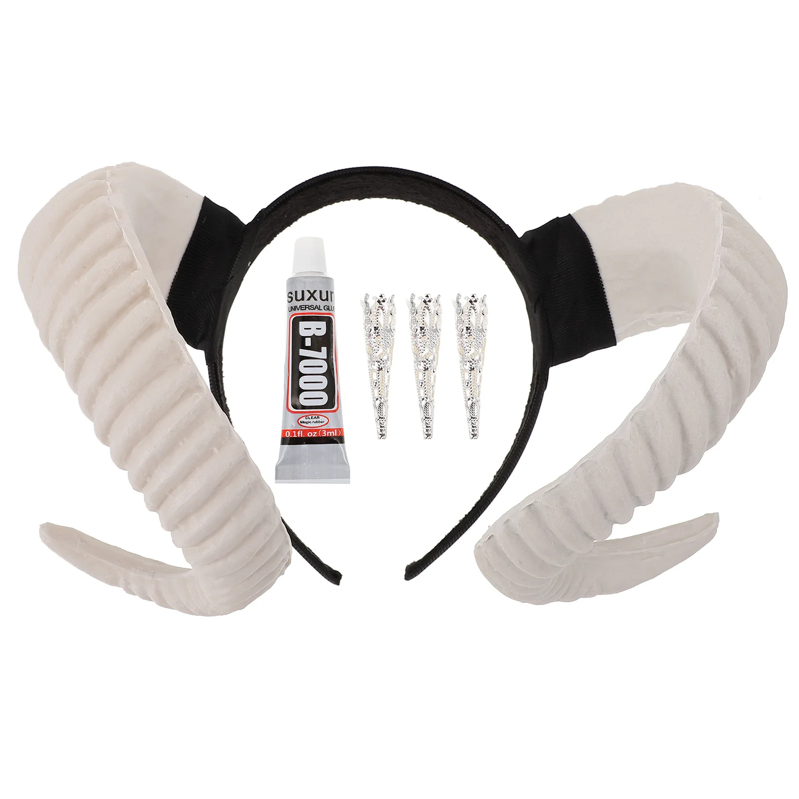 

1pc Halloween Horn Headband Cosplay Party Accessory Simulation Horn Hair Hoop For Masquerade Festival Costume Decoration Hair