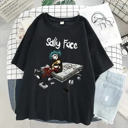 Women's T-shirt Sally Face Graphic T Shirt Women Funny Short Sleeve T-shirt Summer Fashion Casual Short-sleeve Women Tops