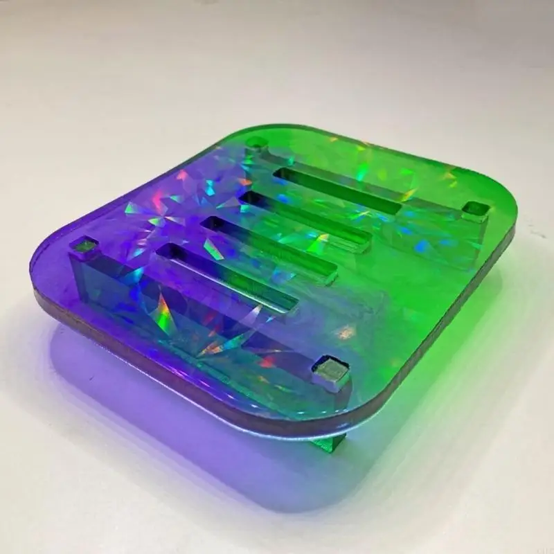 

Голографическая подставка для хранения, смоляная форма, коврик для чашки, органайзер, стойка, силиконовая форма