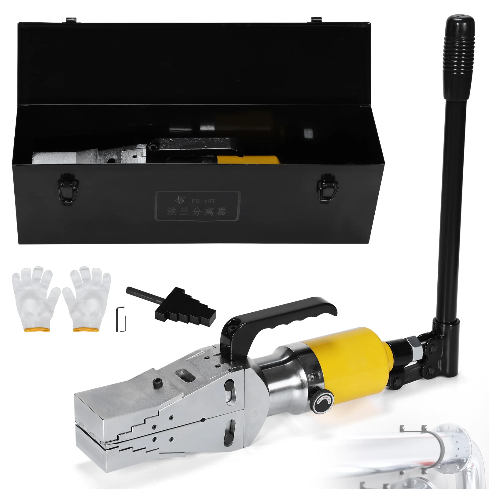 

14T Manual Hydraulic Flange Splitter Anti-Slip Pipeline Spreader Splitter Shockproof For Pipe Line Repair & Replacement