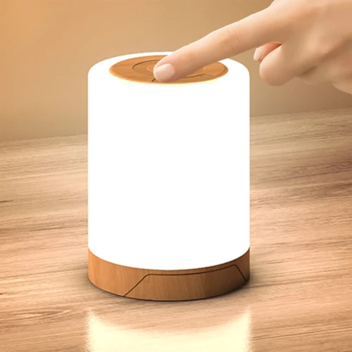 Imagen 2 del producto XIAOMI-luz nocturna con Control táctil, recargable por USB, regulable, RGB, lámpara de mesa ambiental para dormitorio y mesita de noche con temporizador